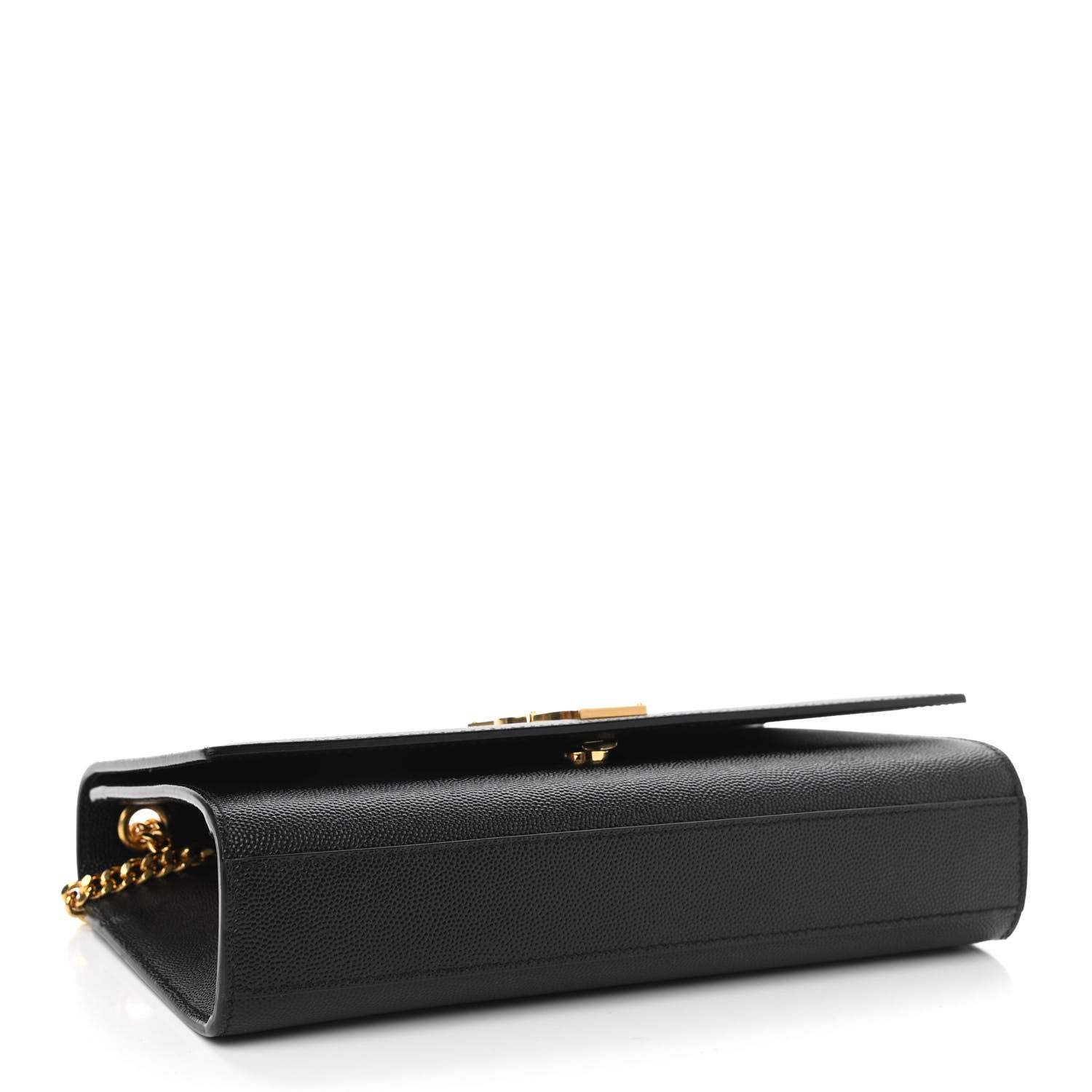 Saint Laurent Grain De Poudre Medium Classic Monogram Kate Satchel Black 4 of 9