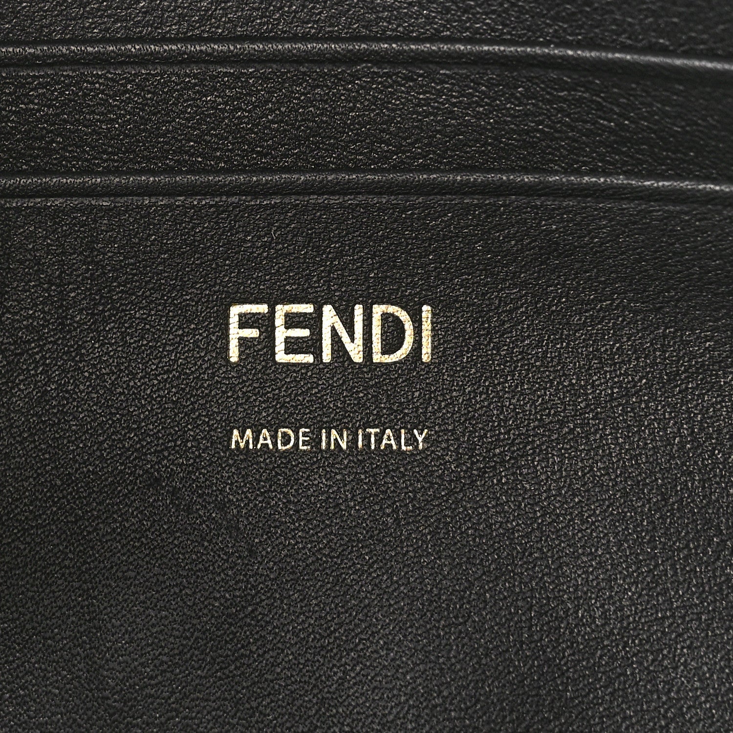 Fendi Shearling Vitello Dolce Macro FF 1974 Mini Baguette Tobacco Black 6 of 8