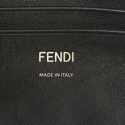 Fendi Shearling Vitello Dolce Macro FF 1974 Mini Baguette Tobacco Black 6 of 8