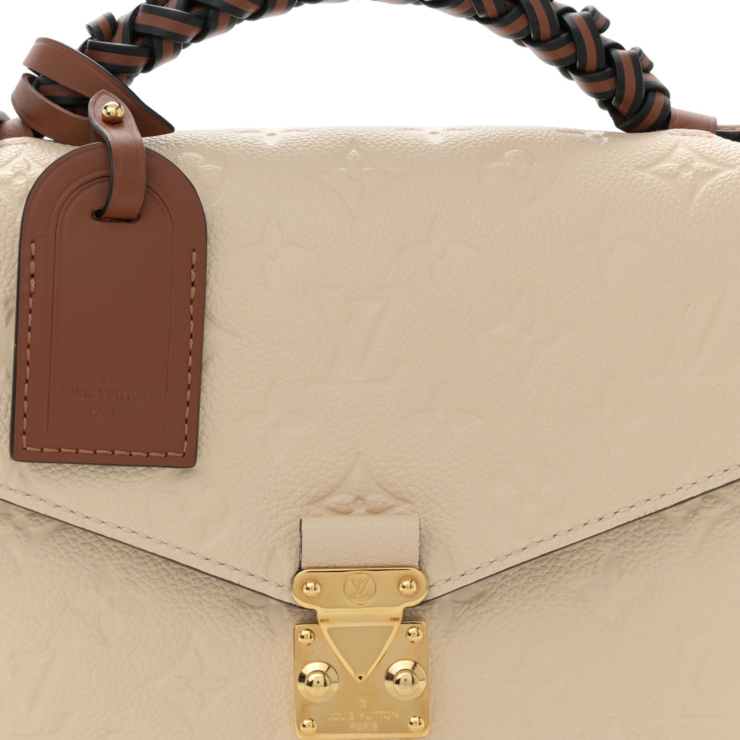 Louis Vuitton Empreinte Braided Pochette Metis Creme Beige Caramel 7 of 9
