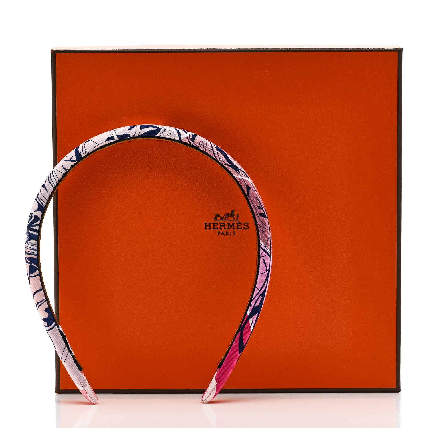 Hermes Silk Twill Jungle Love Rainbow Elsa Headband Rose 5 of 5