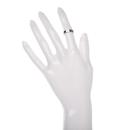 Cartier 18K White Gold 3.5mm LOVE Wedding Band Ring 48 4.5 2 of 6