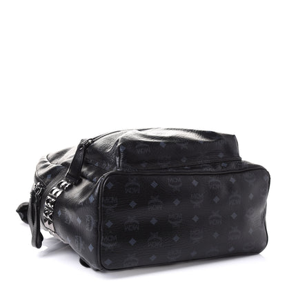 MCM Visetos Medium Side Studs Stark Backpack Black 3 of 10