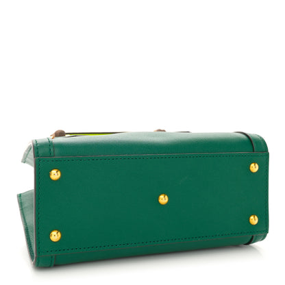 Gucci Wonka Grain Calfskin Mini Diana Tote Bag Green Yellow Fluo 4 of 11