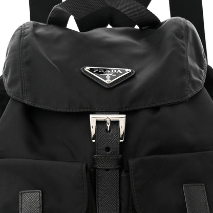 Prada Tessuto Nylon Saffiano Small Backpack Black 8 of 10