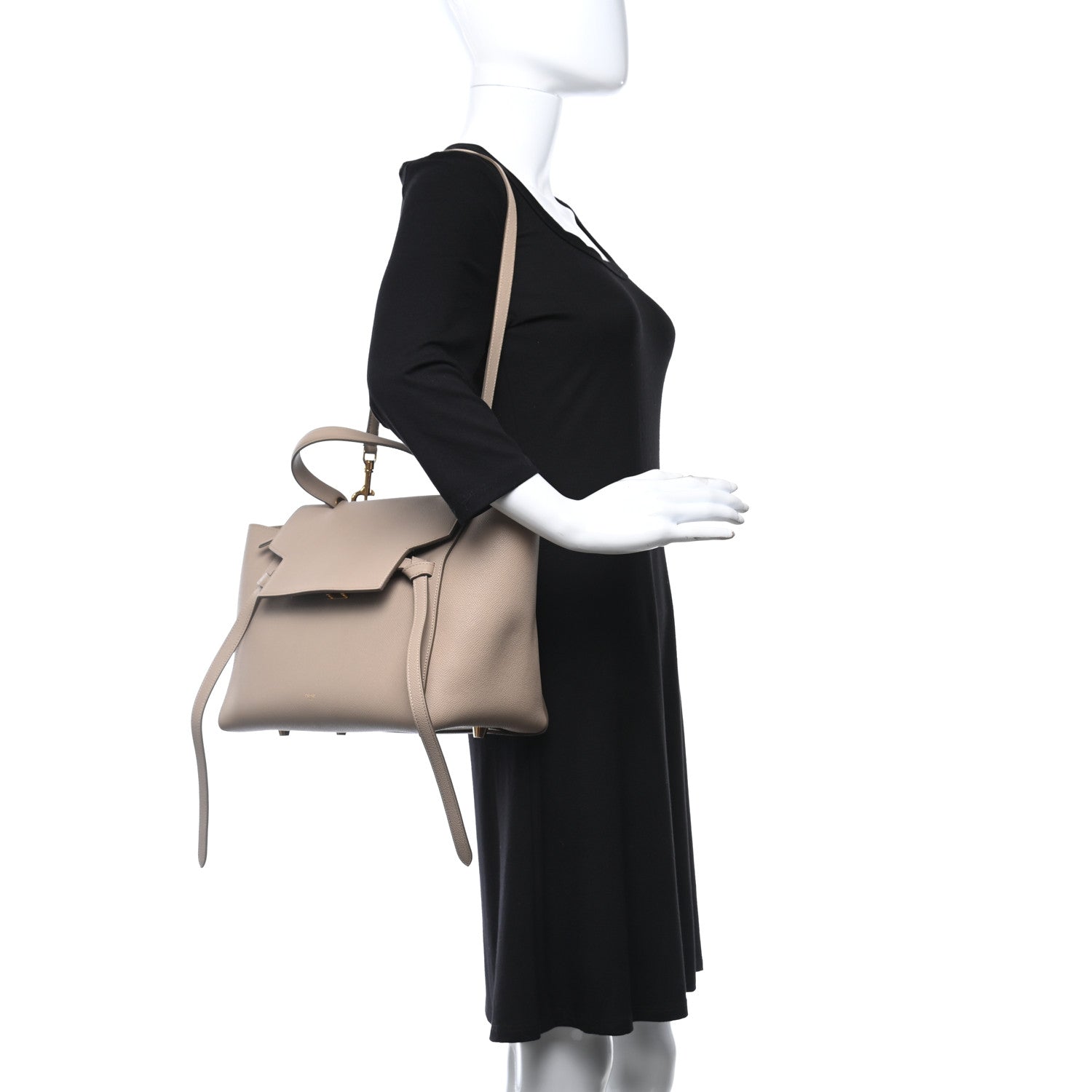 Celine Grained Calfskin Mini Belt Bag Dune 2 of 10