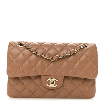 Chanel Lambskin Quilted Small Double Flap Brown 1 of 11