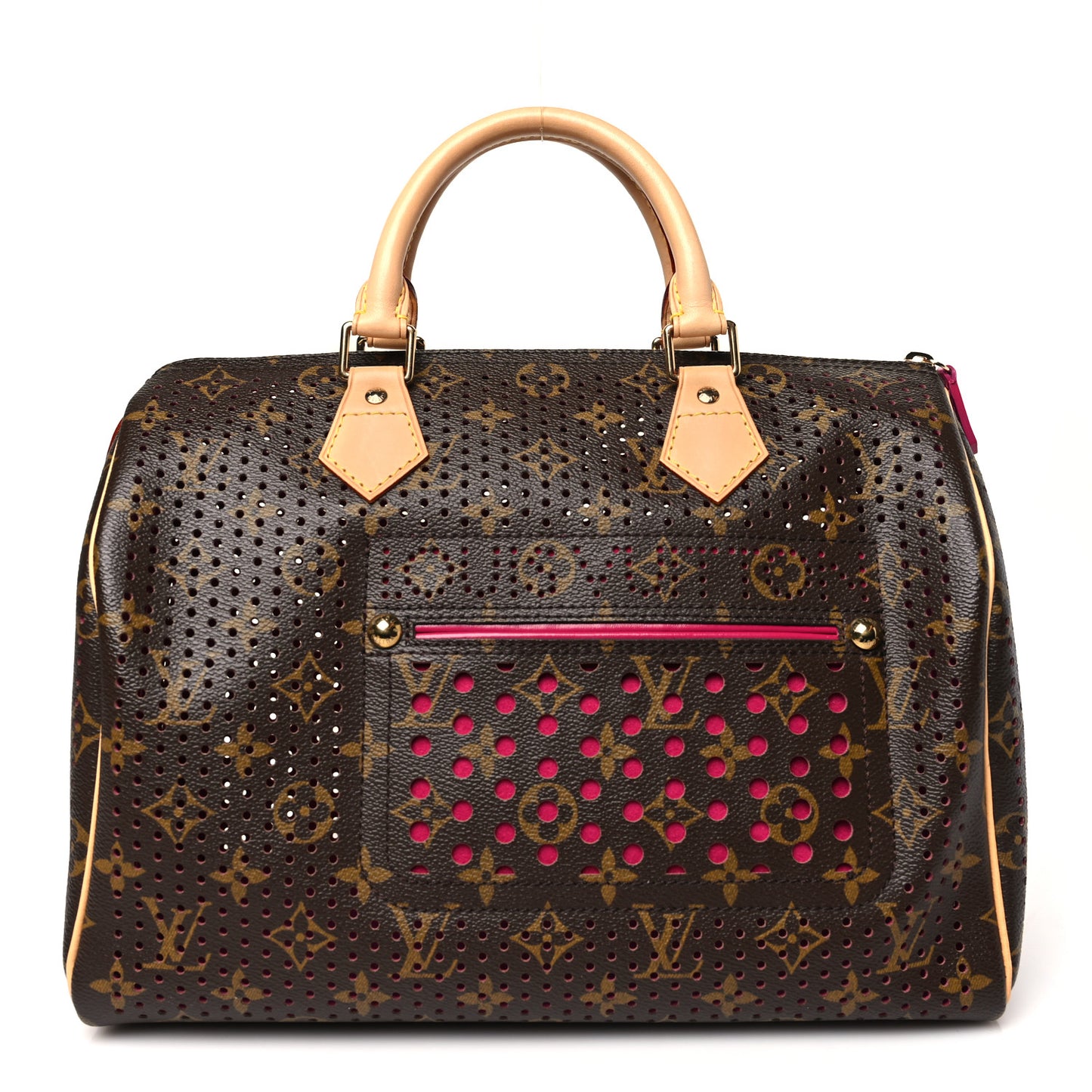 Monogram Perforated Speedy 30 Fuchsia
