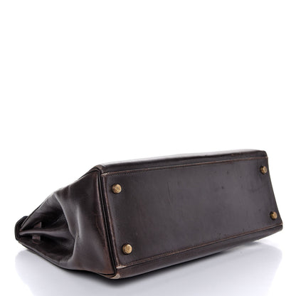 Hermes Box Kelly Retourne 32 Chocolate 4 of 53