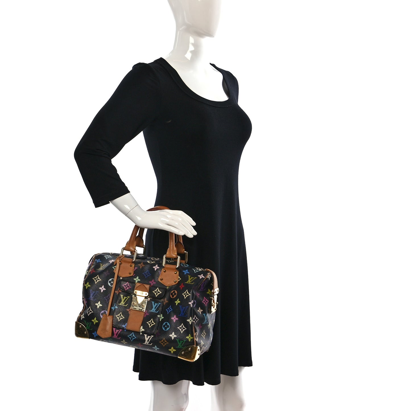 Monogram Multicolor Speedy 30 Black