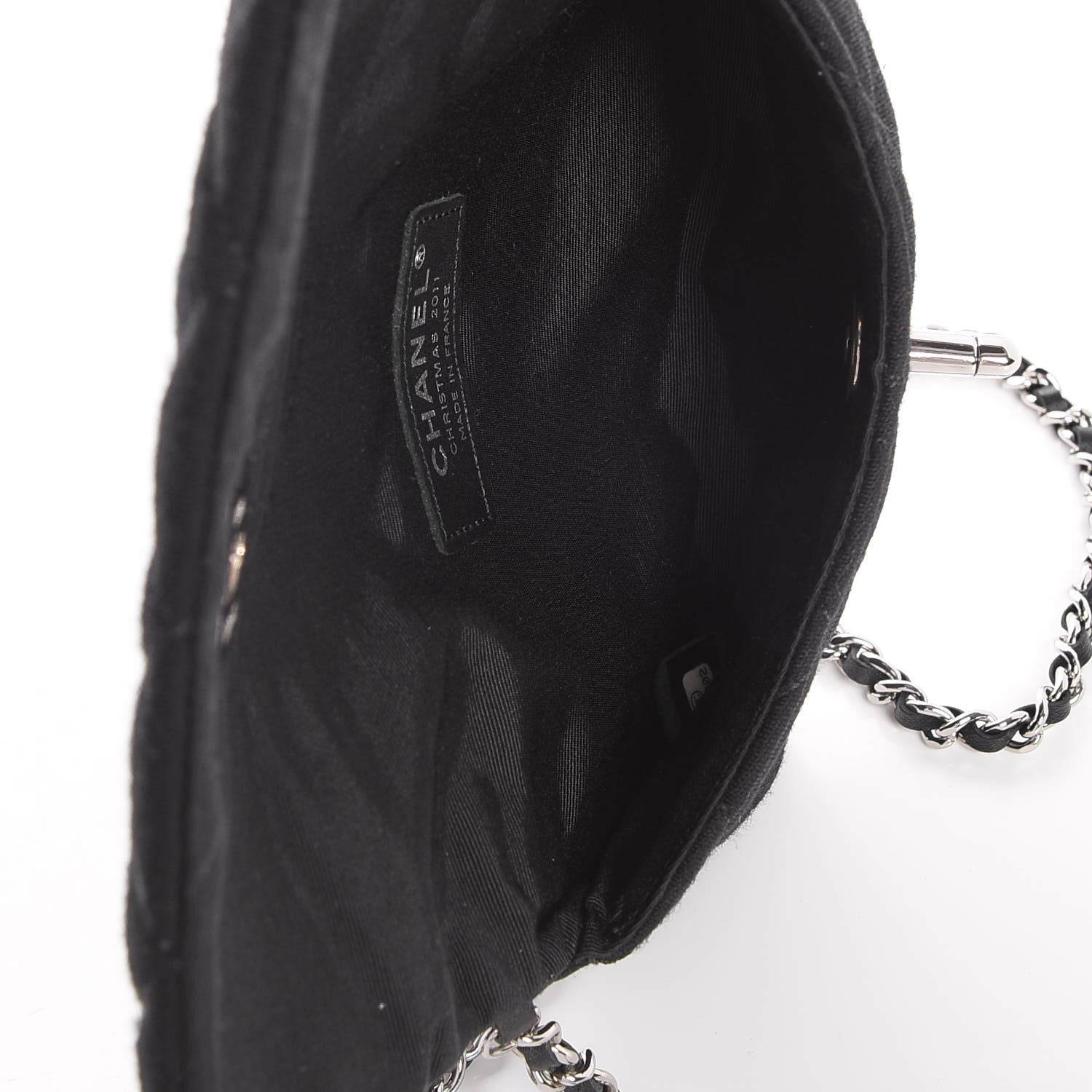 Chanel Jersey Quilted Mini Flap Black 7 of 7