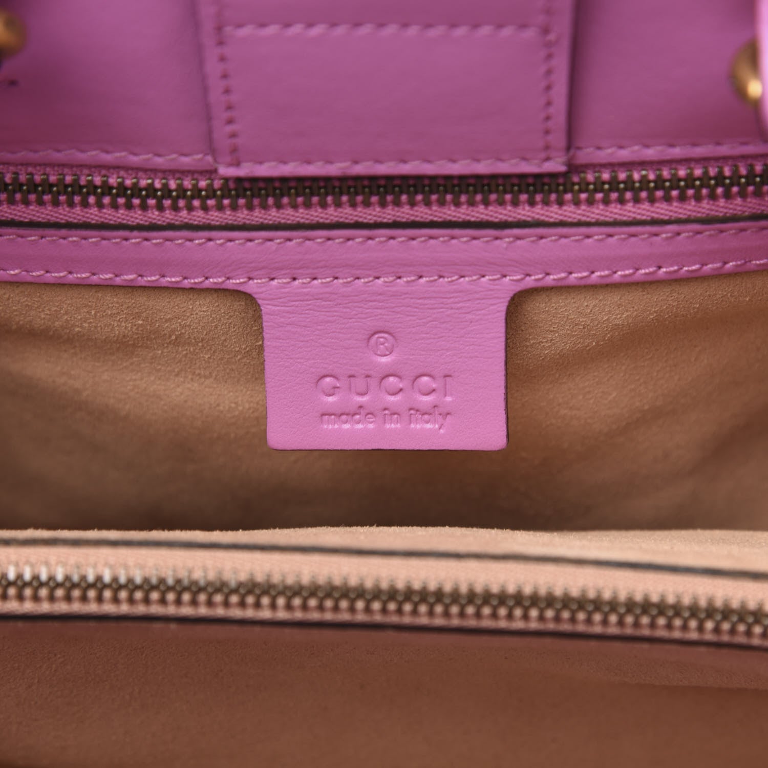 Gucci Calfskin Matelasse Small GG Marmont Tote Candy Mousse 6 of 10