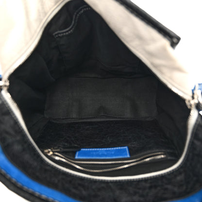 Balenciaga Agneau Arena Multicolore S Bazar Shopper Tote Bleu White Black 5 of 12