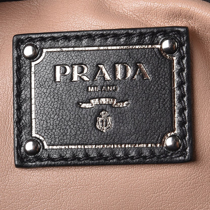 Prada Vernice Crocodile Pattina Sottospalla Shoulder Bag Black Lilla 6 of 9