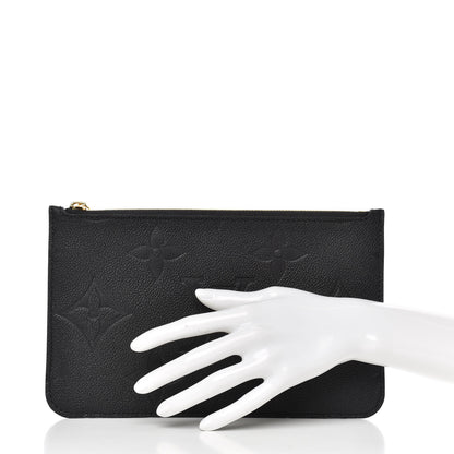 Louis Vuitton Empreinte Monogram Giant Neverfull MM Pochette Black 2 of 5