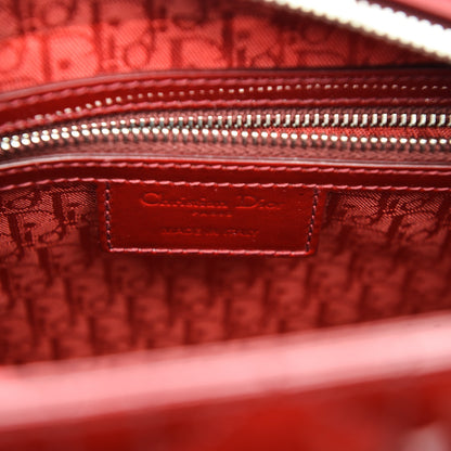Christian Dior Patent Cannage Medium Lady Dior Red 6 of 6