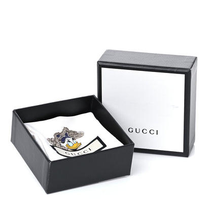 Gucci X DISNEY Sterling Silver Enamel Daisy Duck Pendant Necklace 6 of 6