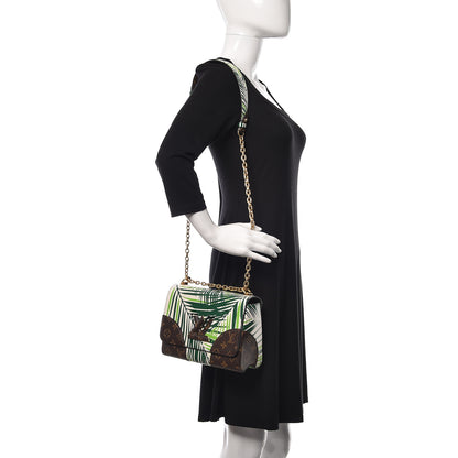 Louis Vuitton Monogram Palm Twist Shoulder Bag MM Vert White 2 of 10