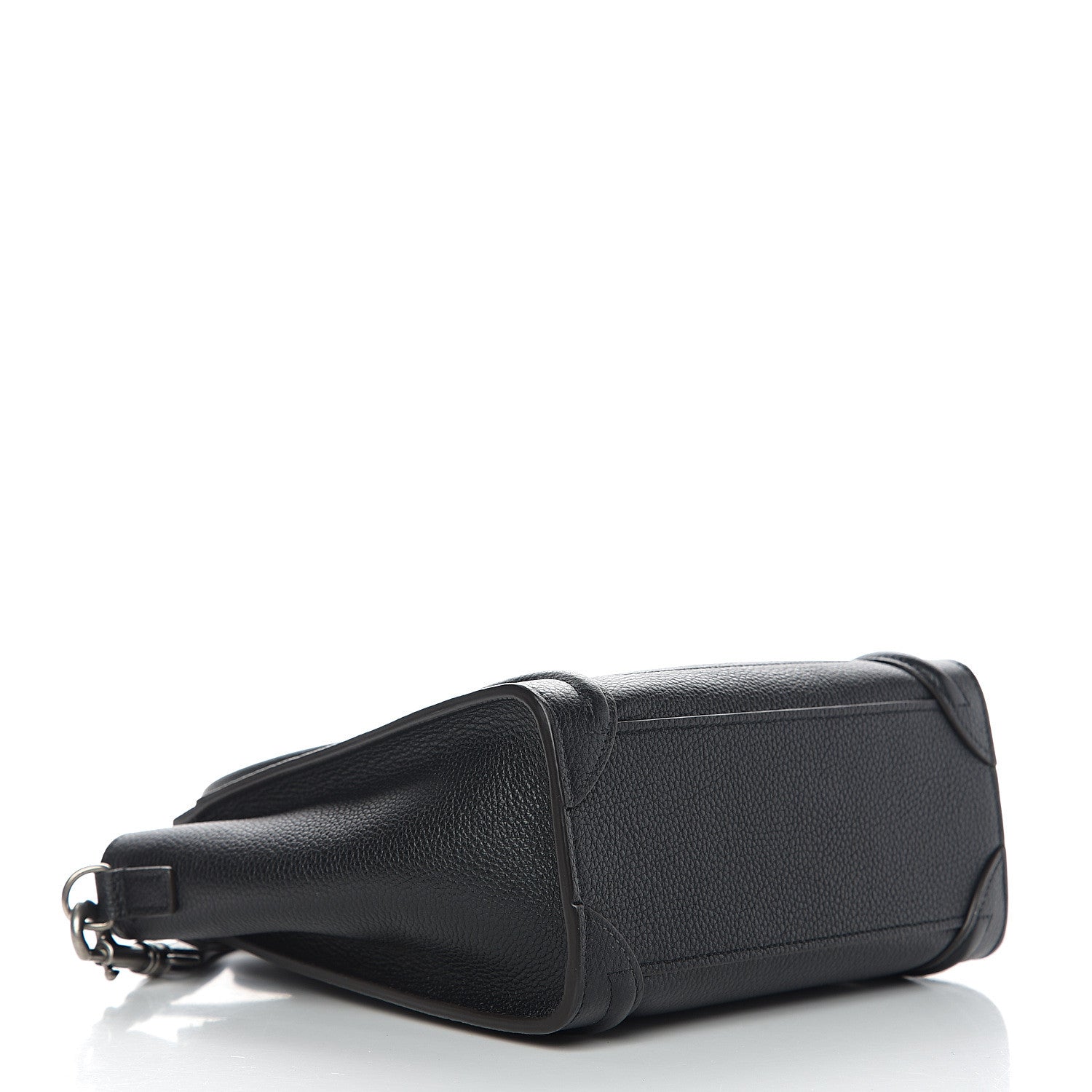 Celine Drummed Calfskin Nano Luggage Black 3 of 8