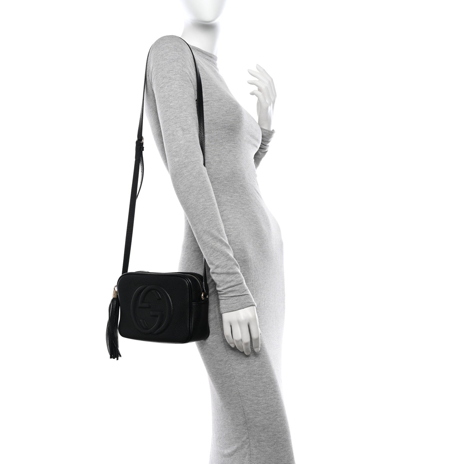 Gucci Pebbled Calfskin Small Soho Disco Bag Black 2 of 11