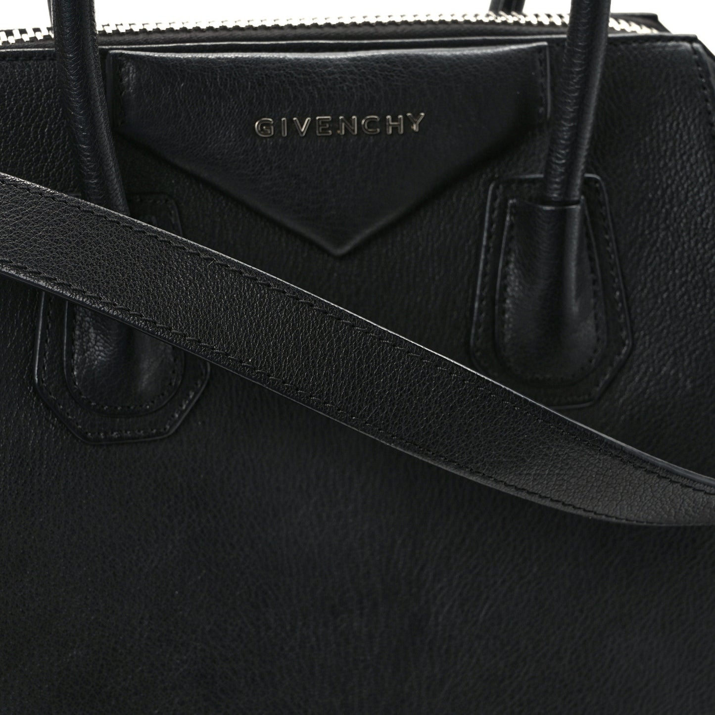 Sugar Goatskin Small Antigona Black