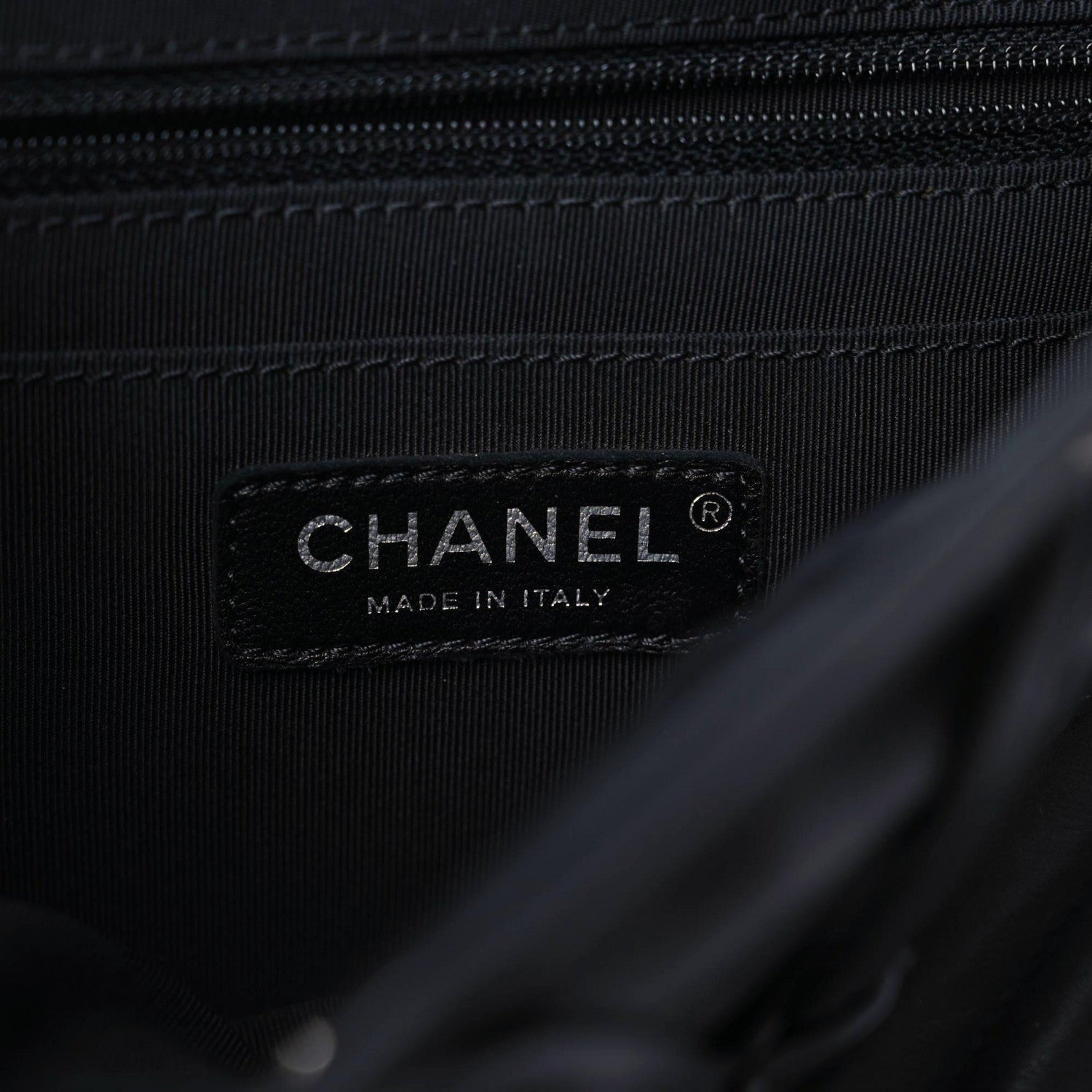 Chanel Calfskin Chevron Quilted Large Urban Spirit Backpack Black 8 of 9