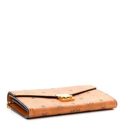 MCM Visetos Millie Wallet On Chain Cognac 4 of 9