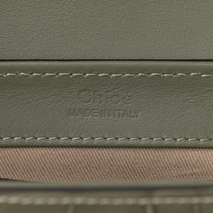 Chloe Calfskin Crocodile Embossed Mini C Double Carry Misty Forest 6 of 10