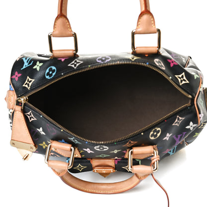 Louis Vuitton Monogram Multicolor Speedy 30 Black 5 of 15