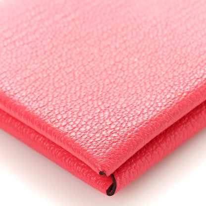 Hermes Chevre Mysore Calvi Card Case Rose Lipstick 7 of 9