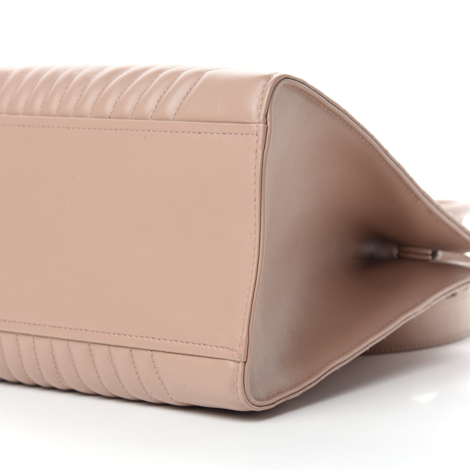 Prada Soft Calfskin Impunture Diagramme Tote Cipria 7 of 9