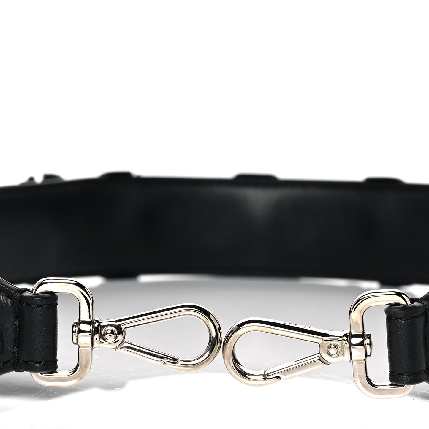 Vitello Dolce Nappa Patent Flowerland Studded Strap You Black