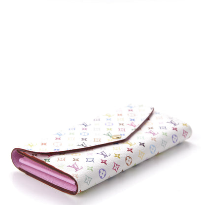 Louis Vuitton Multicolor Sarah Wallet NM White Litchi 4 of 9