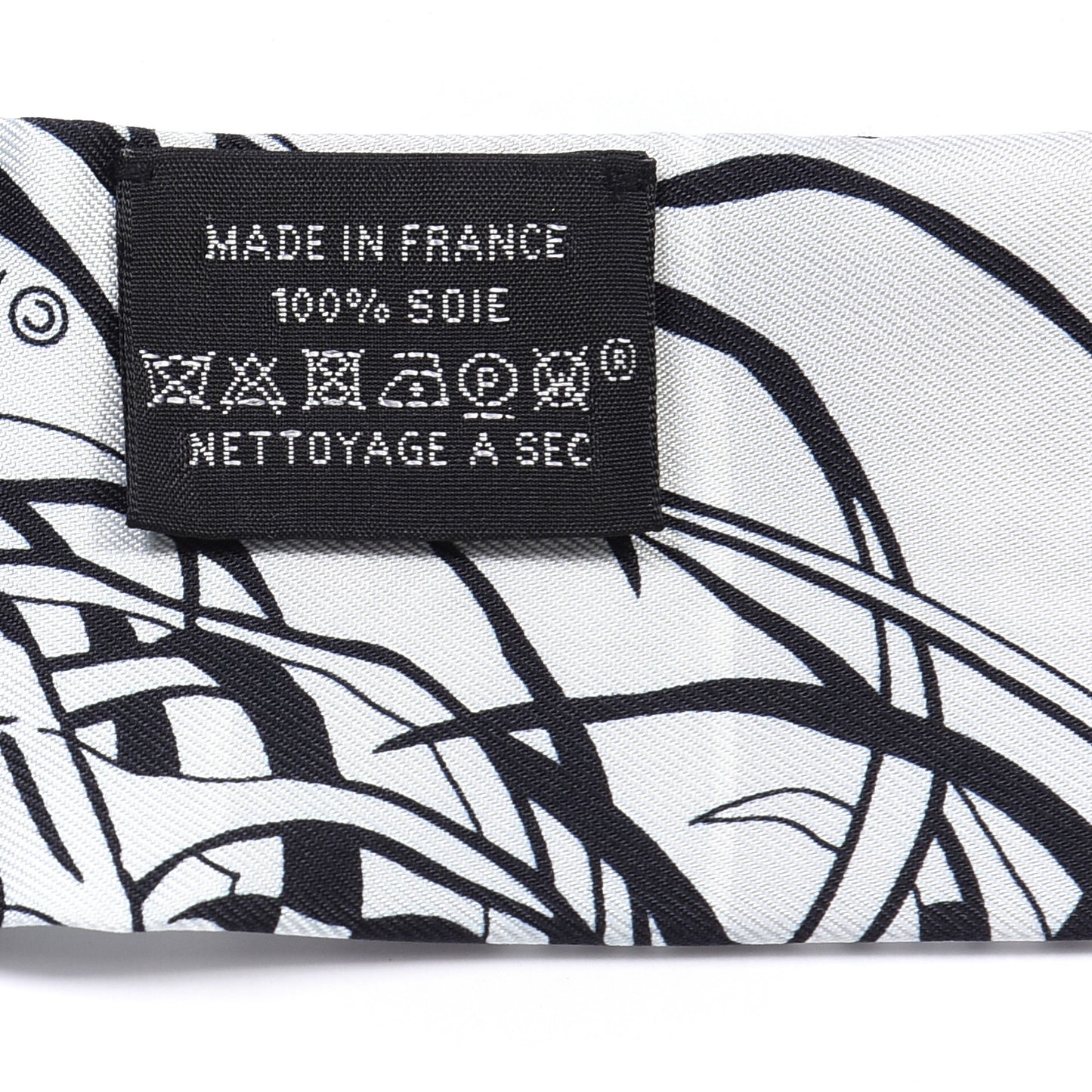 Silk Jungle Love Rainbow Twilly Gris Black White