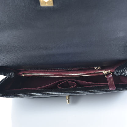 Chanel Caviar Quilted Small Coco Handle Flap Black 7 of 9