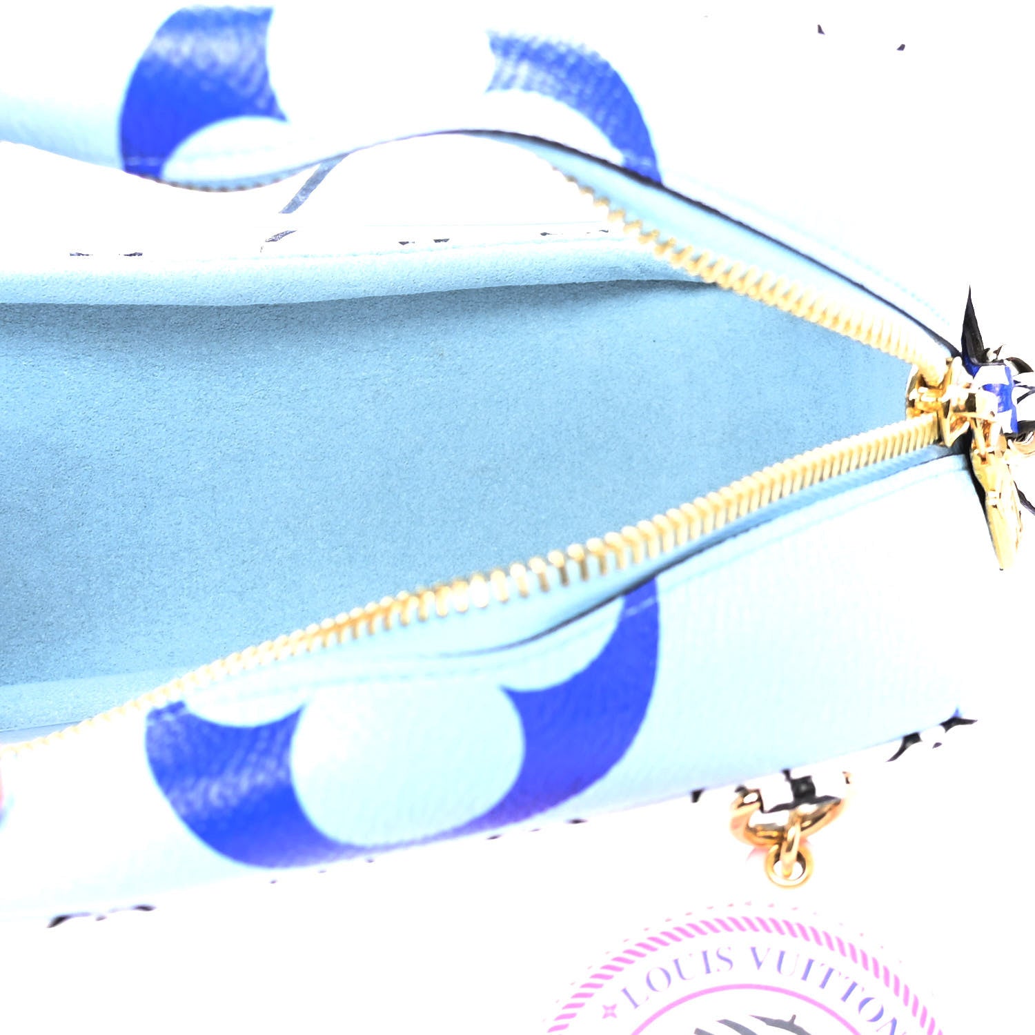 Louis Vuitton Monogram Giant Okinawa Beach Pouch Blue 4 of 5