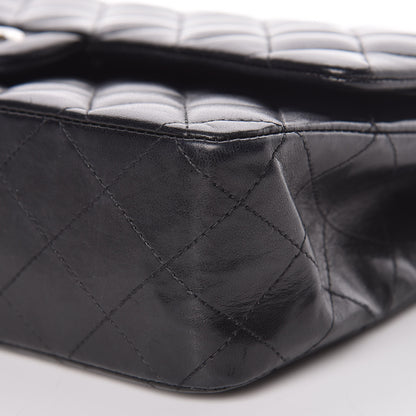 Chanel Lambskin Quilted Medium Double Flap Black 12 of 13