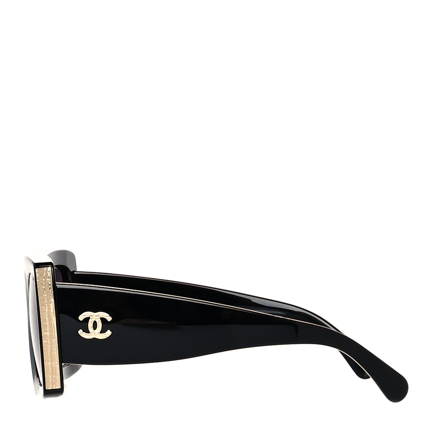 Acetate Rectangle Sunglasses 5435 Black