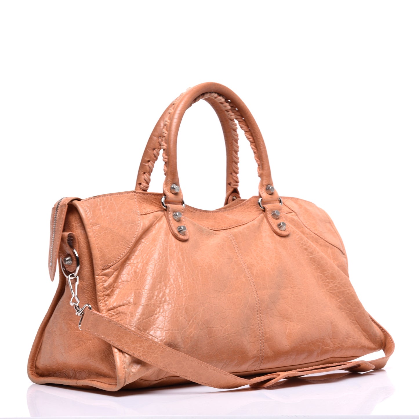 Agneau Giant 12 Silver Hardware Part Time Rose Blush