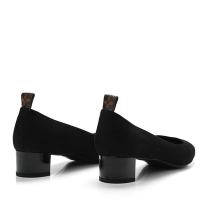 Louis Vuitton Suede Uniformes Pump 39 Black 4 of 8