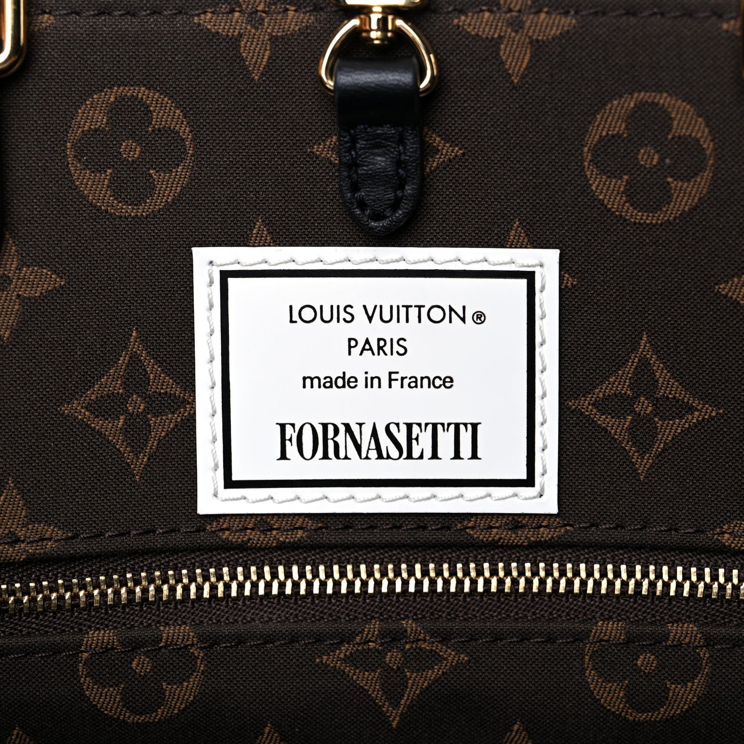 Louis Vuitton X FORNASETTI Calfskin Architettura Onthego MM Black White 11 of 15