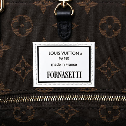 Louis Vuitton X FORNASETTI Calfskin Architettura Onthego MM Black White 11 of 15