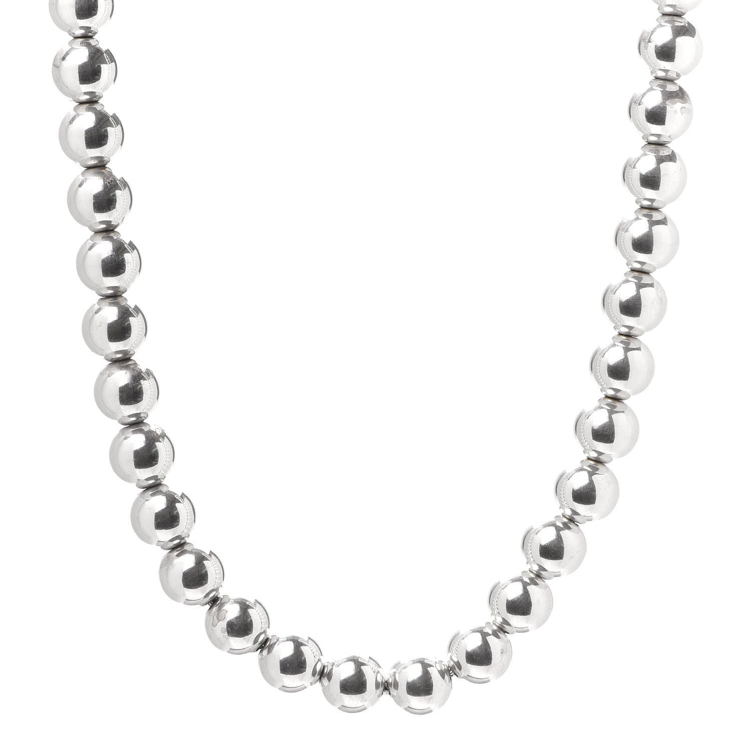 Tiffany Sterling Silver 10mm HardWear Ball Necklace 1 of 6