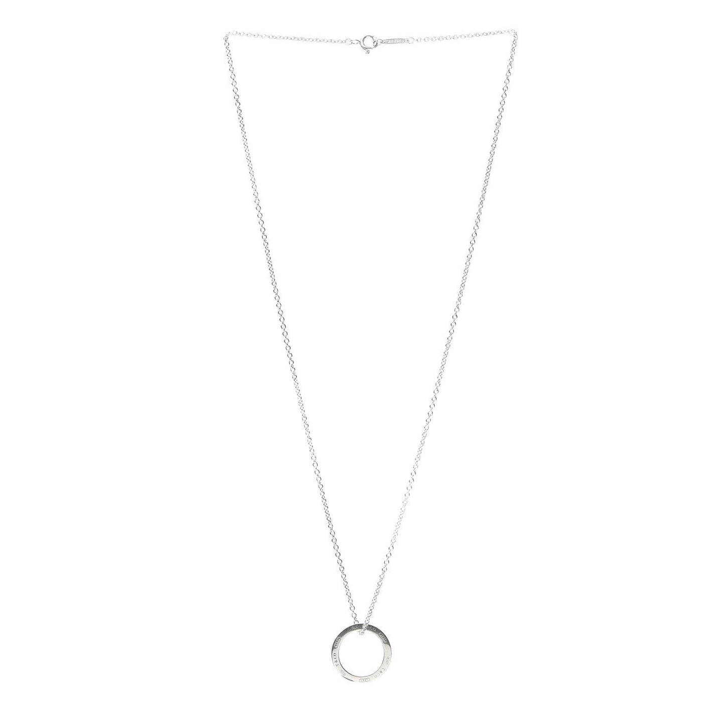 Sterling Silver 1837 Circle Pendant Necklace