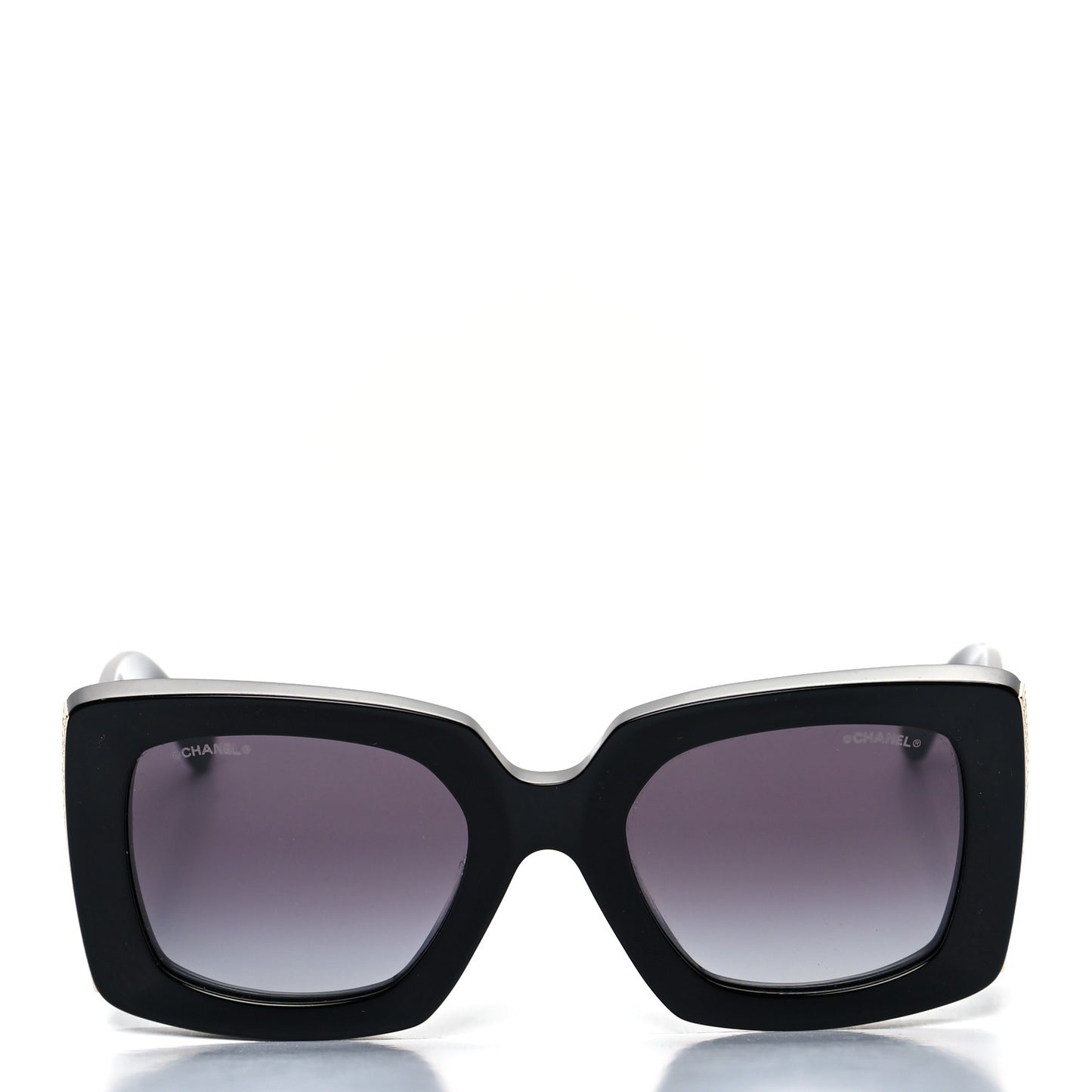 Acetate Rectangle Sunglasses 5435 Black