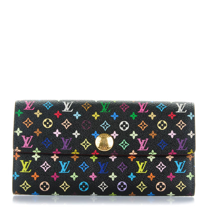 Louis Vuitton Monogram Multicolor Sarah Wallet Black 1 of 8