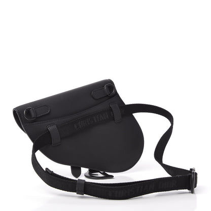 Christian Dior Ultra Matte Calfskin Saddle Belt Bag Black 3 of 9