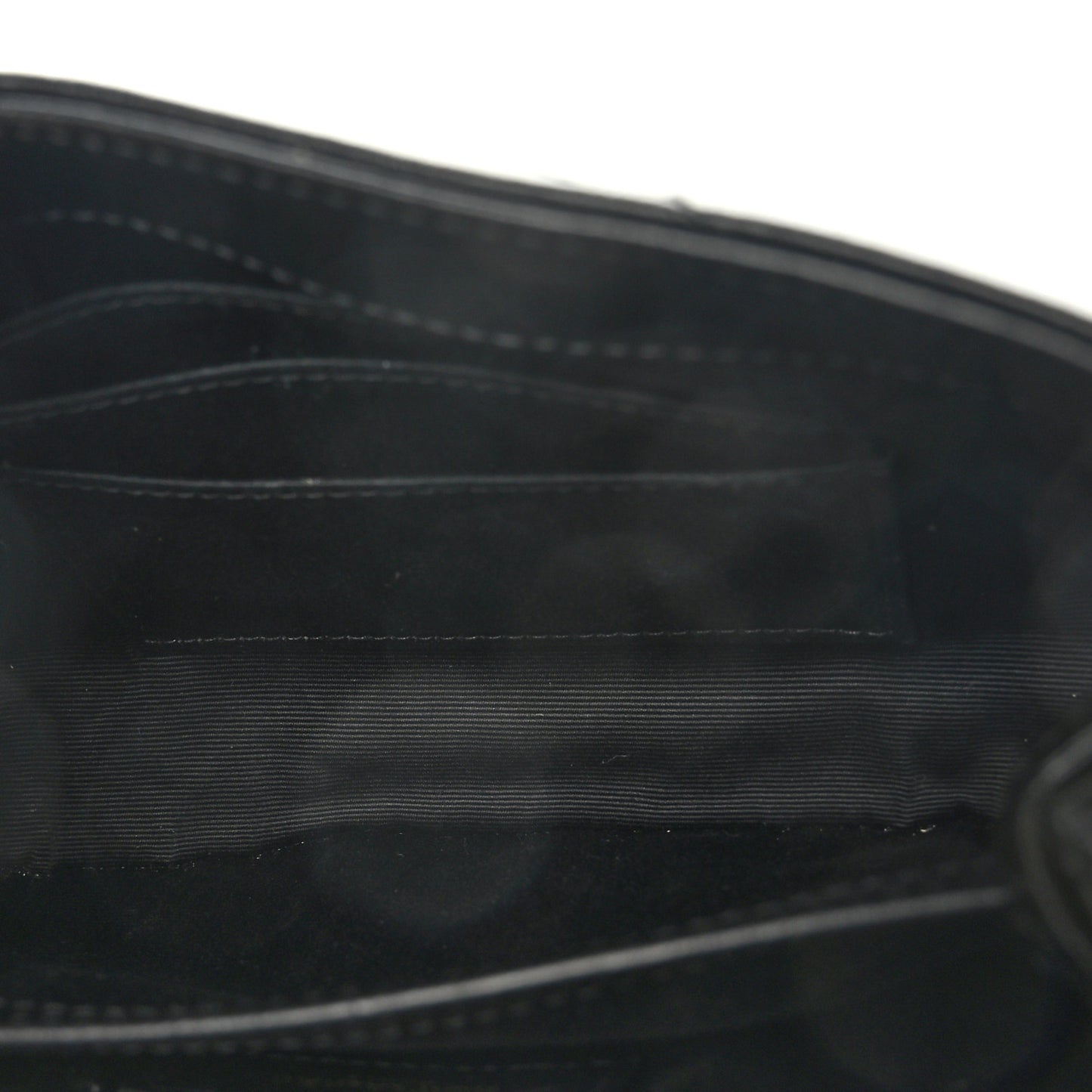 Calfskin Y Quilted Monogram Toy Loulou Crossbody Bag Black