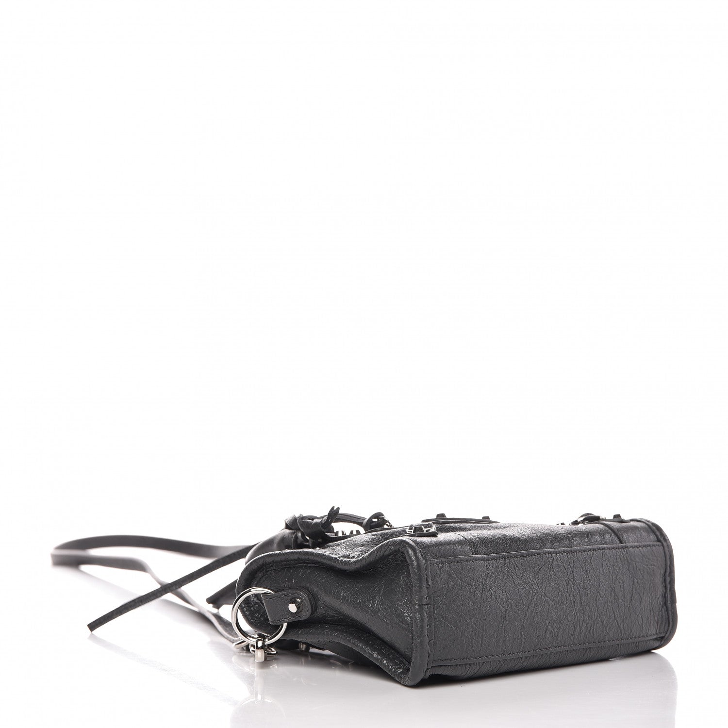 Balenciaga Agneau Classic Silver Hardware Nano City Gris Fossile 4 of 11