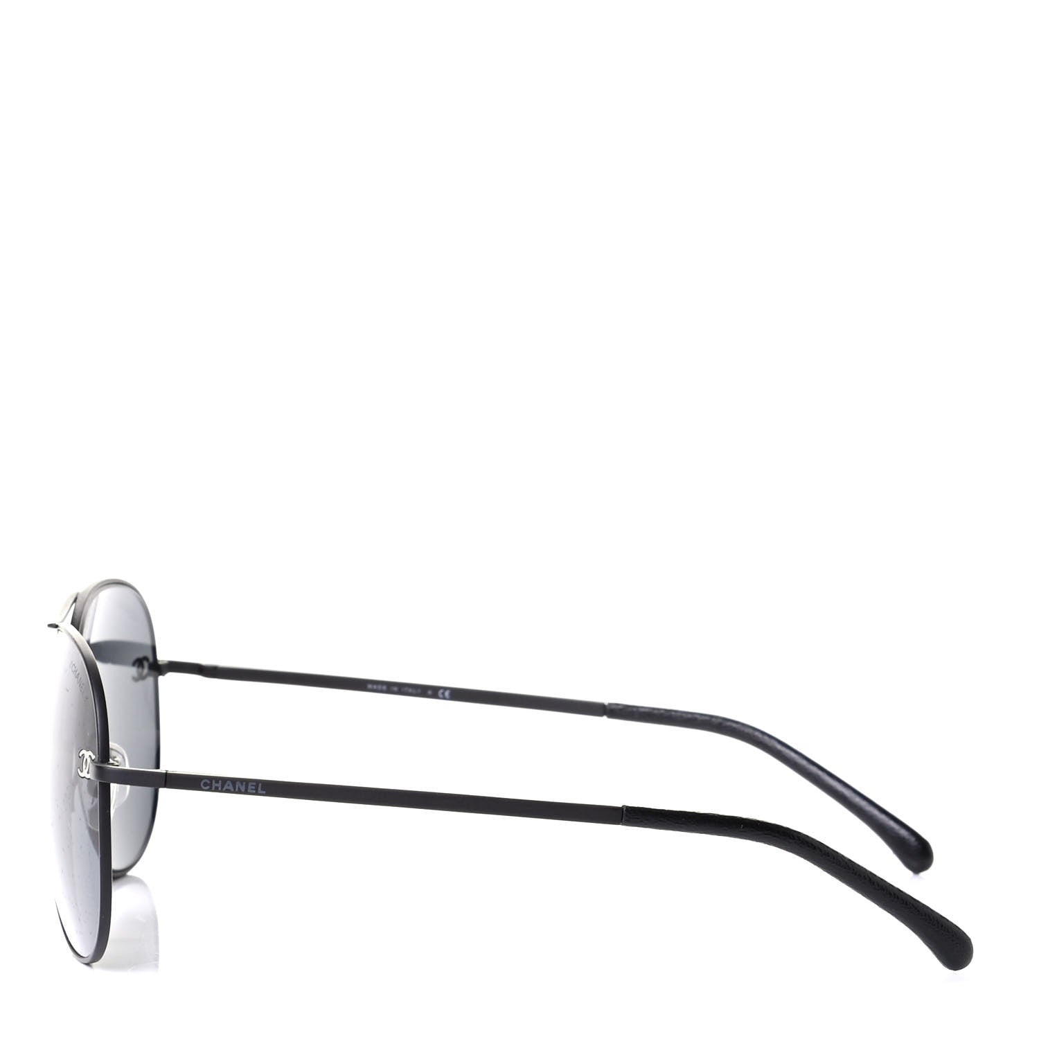 Chanel Metal Aviator CC Sunglasses 4189 T-Q Black 3 of 4